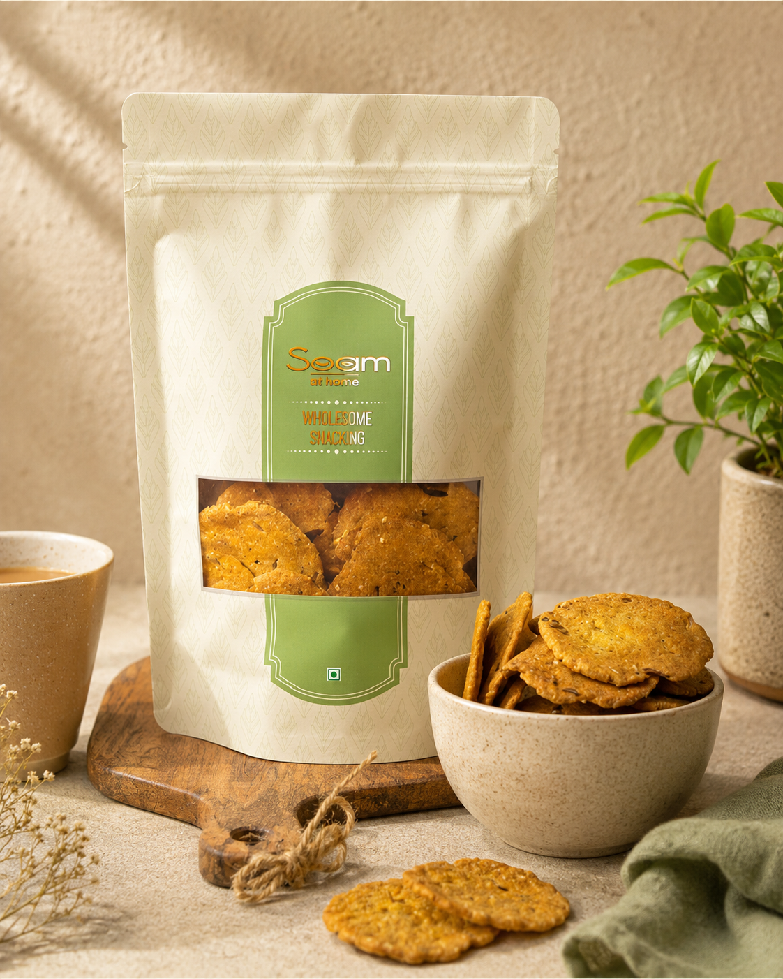 Baked Bajri Methi Garlic Puri