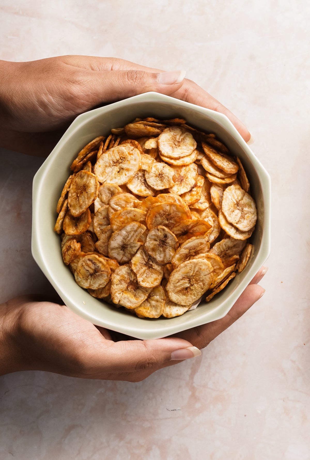 Baked Masala Banana Wafers