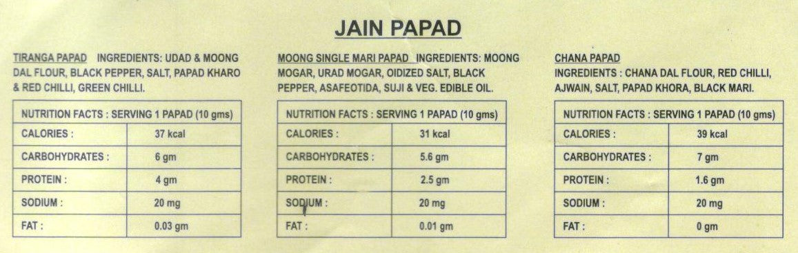 Jain Papad