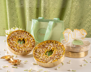 Kesar Ghevar Brass Box