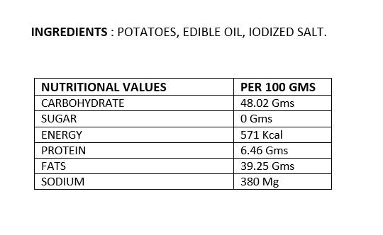 Plain Potato Wafers