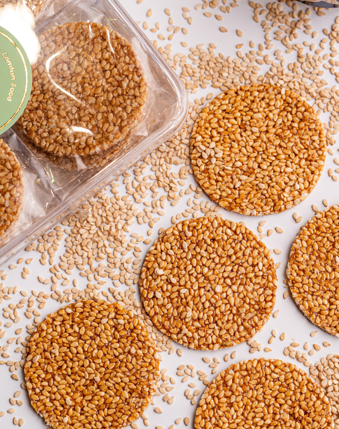 White Til Coin Chikki