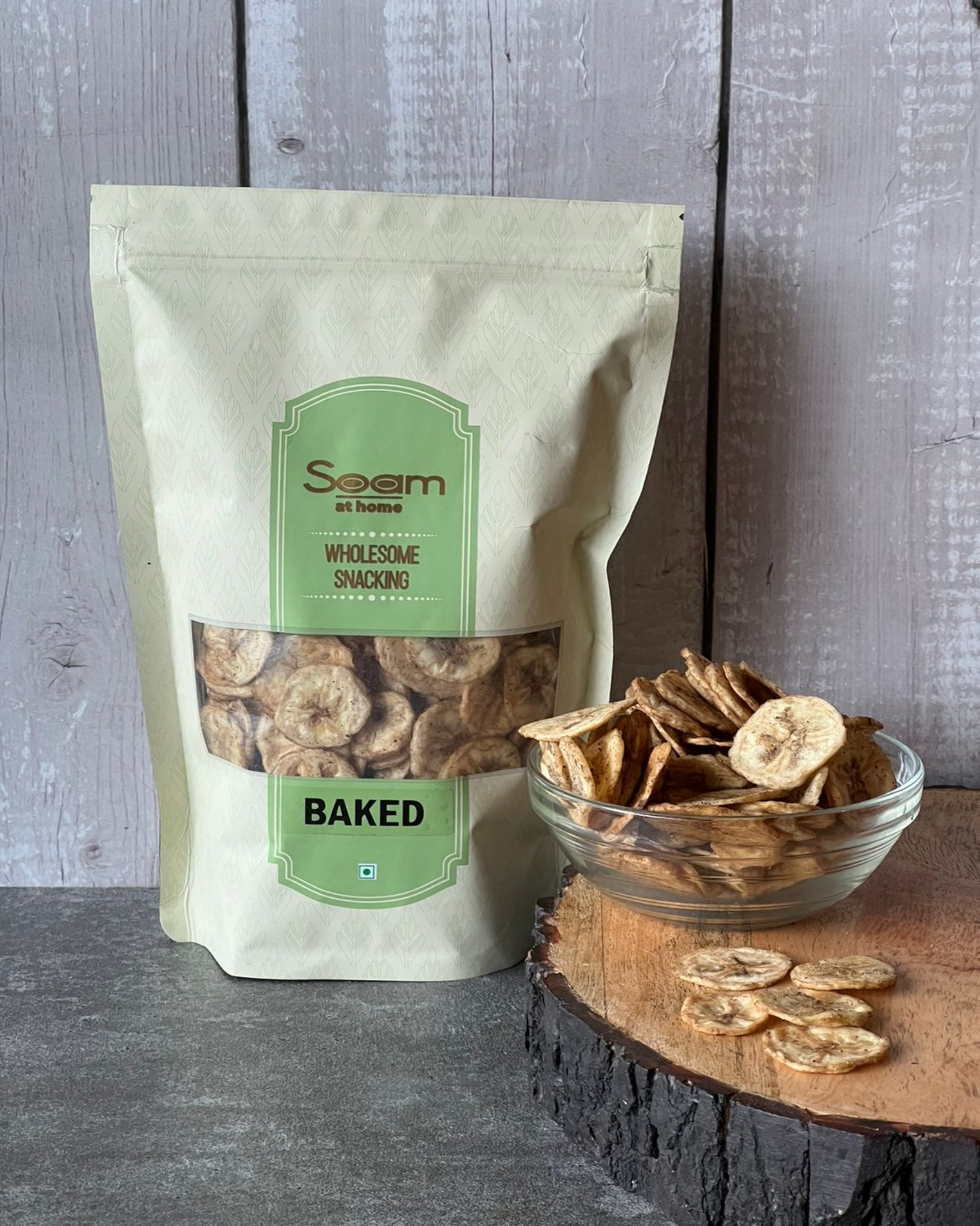 Baked Black Pepper Banana Wafers