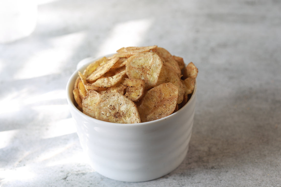 Baked Black Pepper Banana Wafers