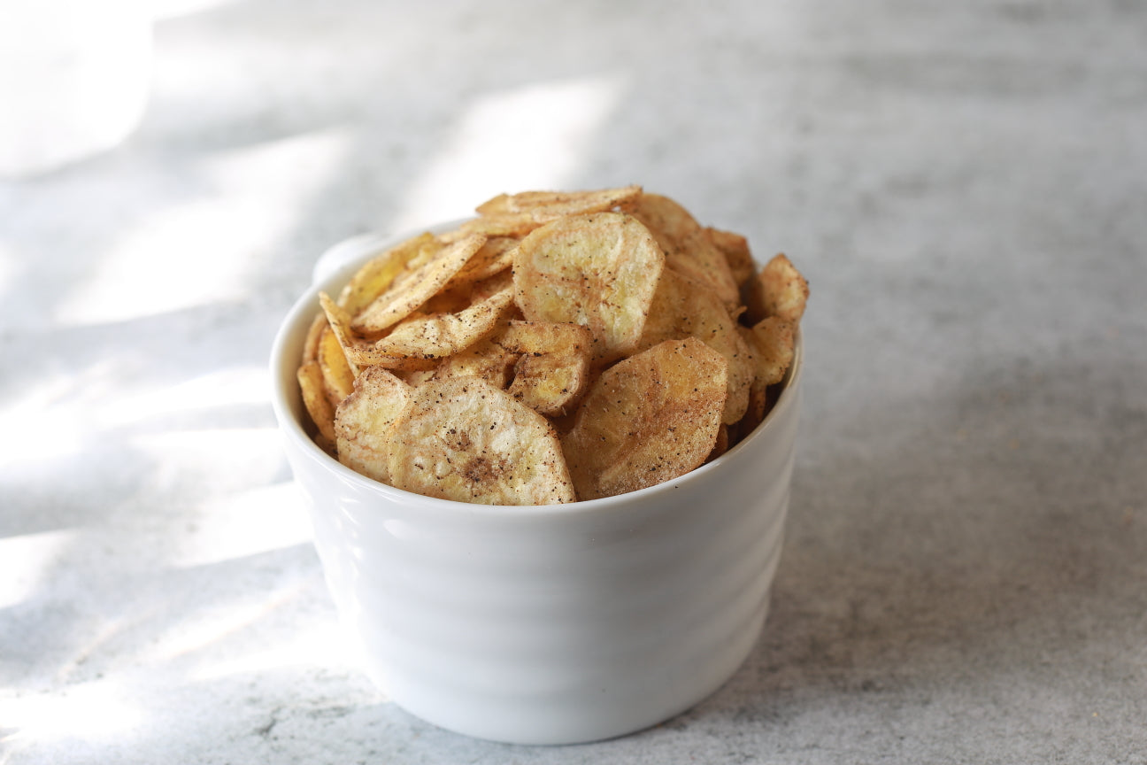 Baked Black Pepper Banana Wafers